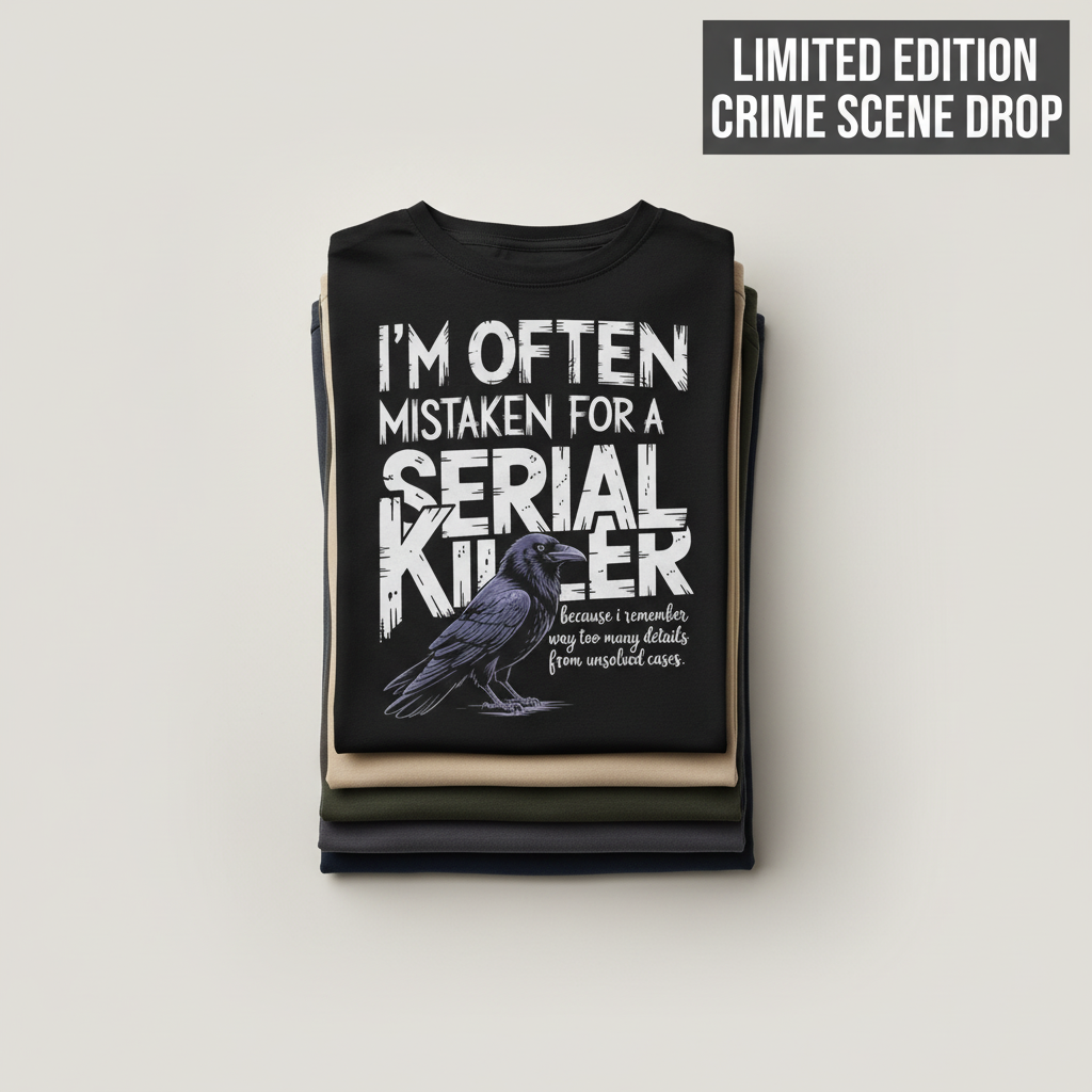 Serial Killer Vibes T-Shirt_stacked_flatlay