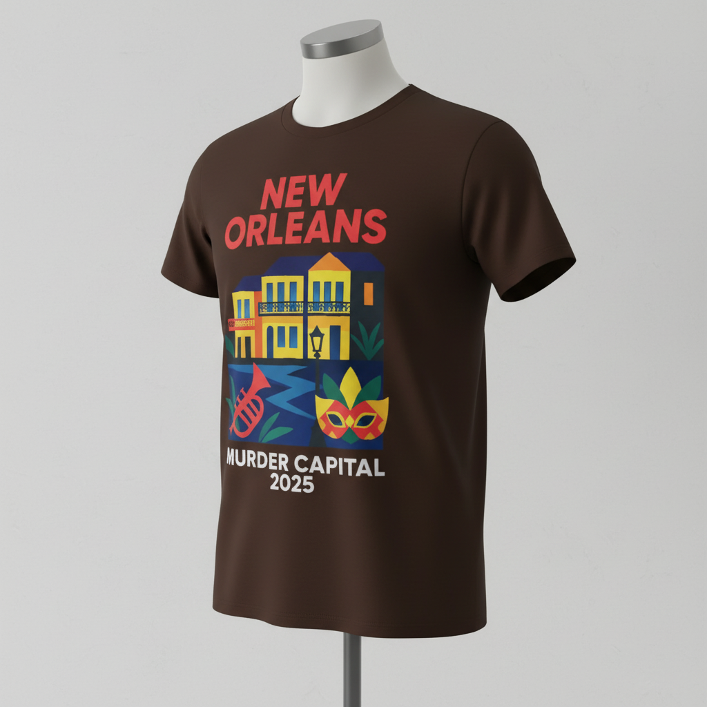 New Orleans Murder Capital 2025 T-Shirt_space