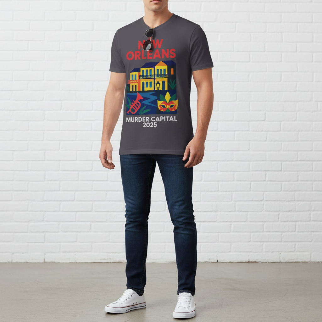 New Orleans Murder Capital 2025 T-Shirt_pairing