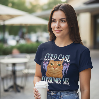 Cold Case Cat T-Shirt_lifestyle