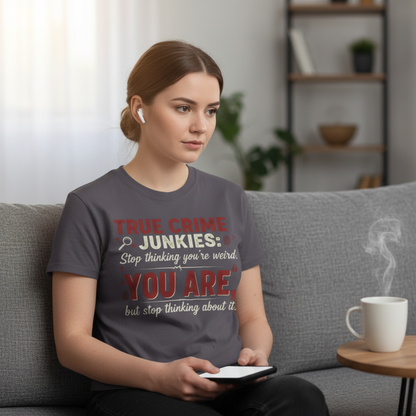 True Crime Junkie Confession T-Shirt_use