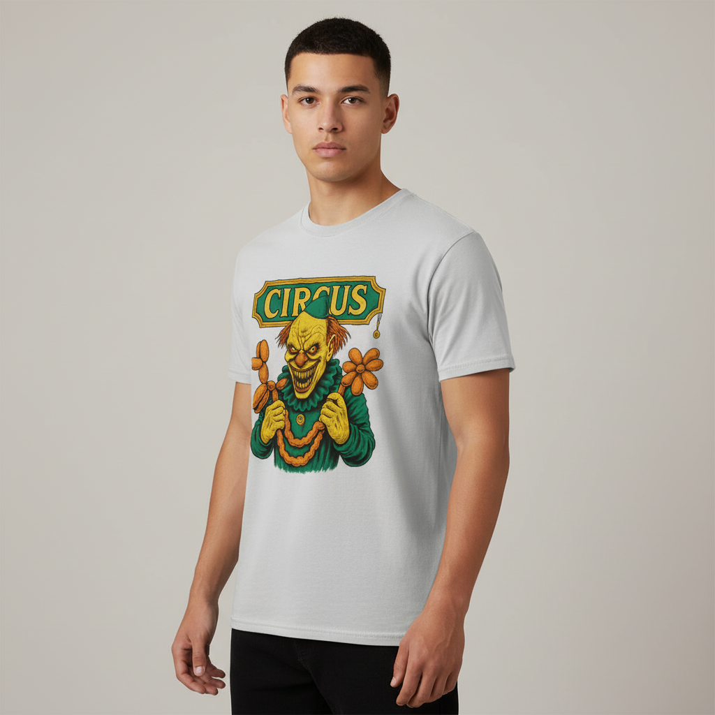 Creepy Circus Clown T-Shirt_benefit