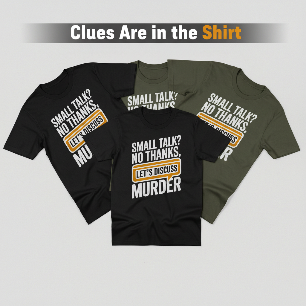 Let's Discuss Murder T-Shirt_color_fan
