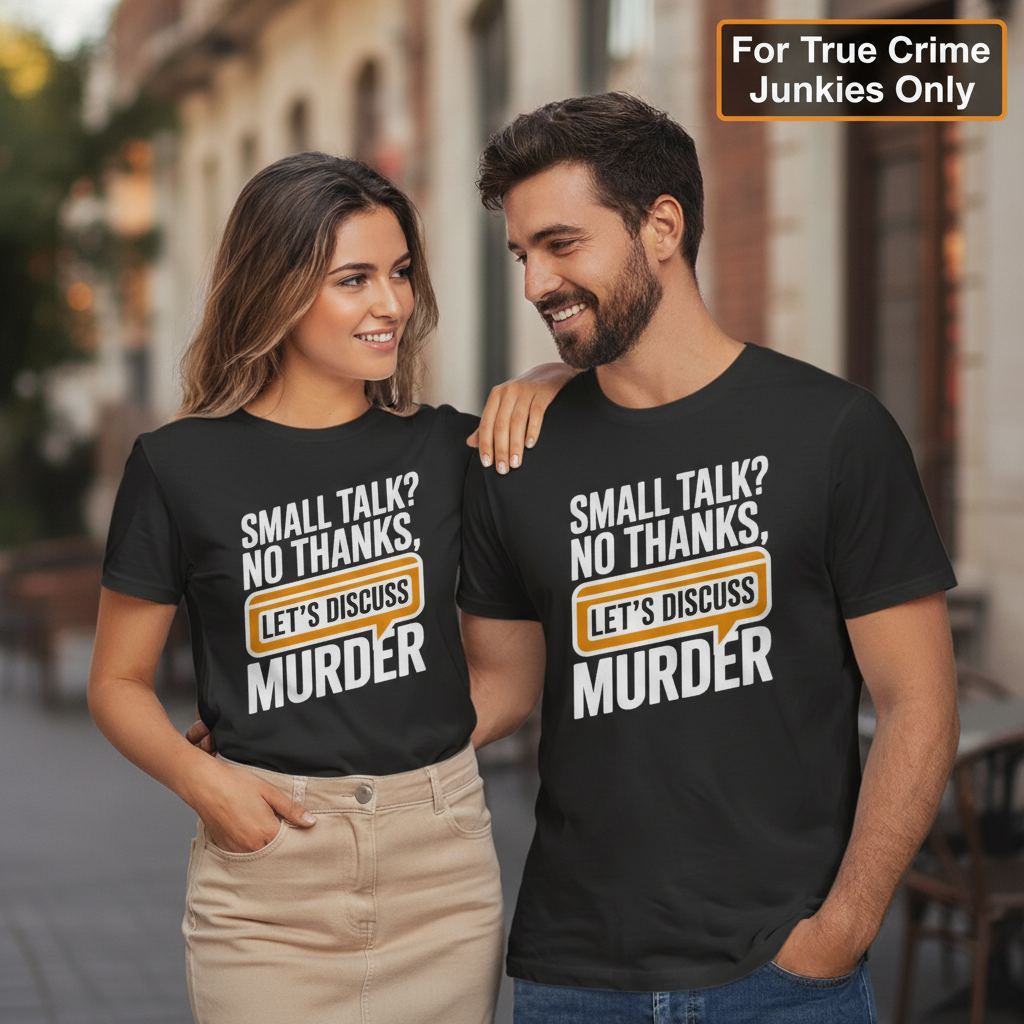 Let's Discuss Murder T-Shirt_duo_couple