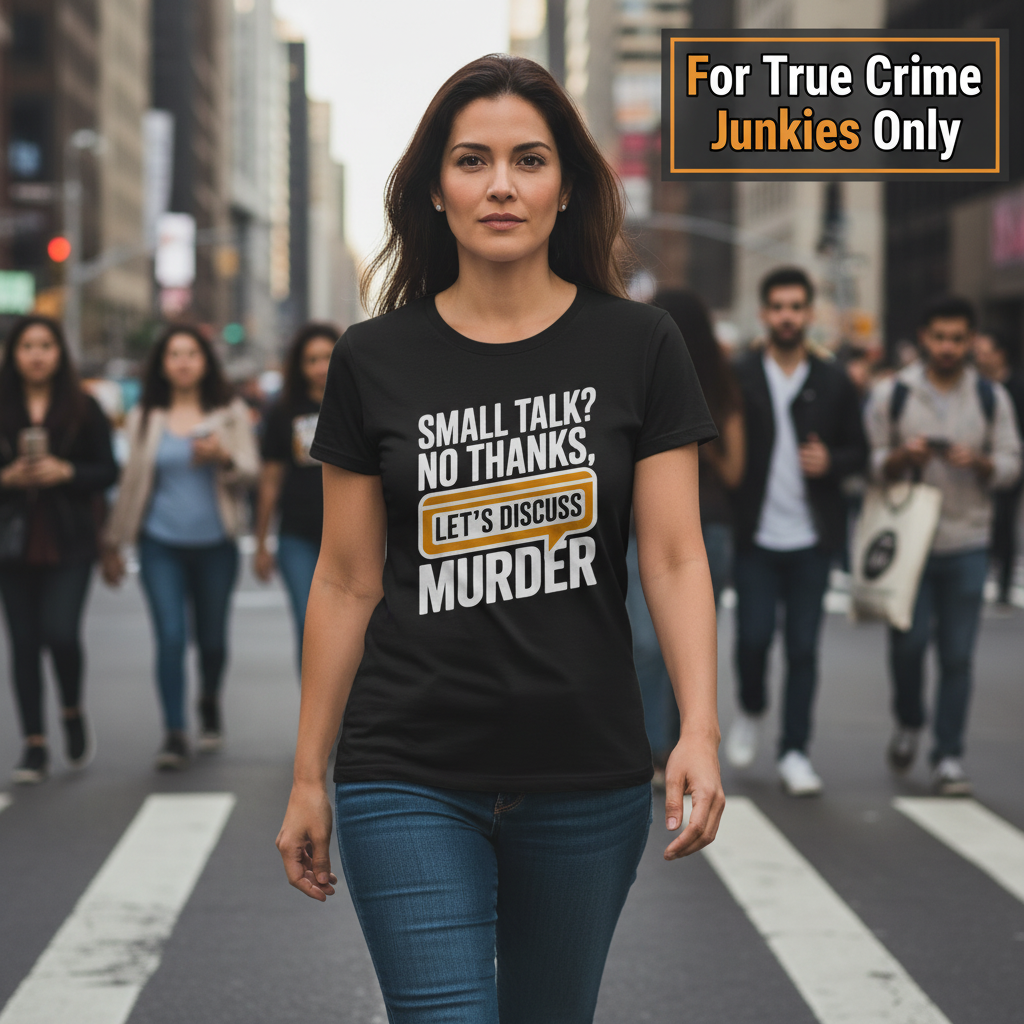 Let's Discuss Murder T-Shirt_crowd_standout