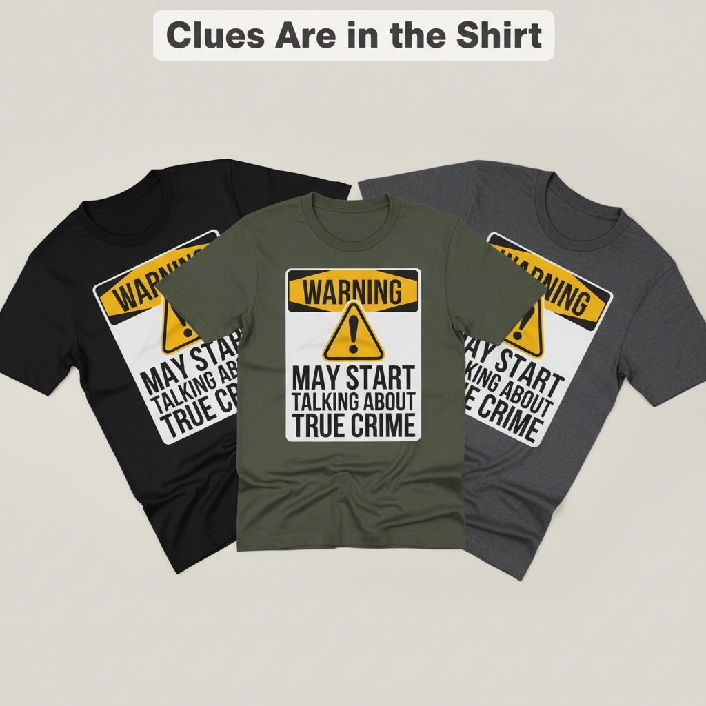 True Crime Warning T-Shirt_color_fan