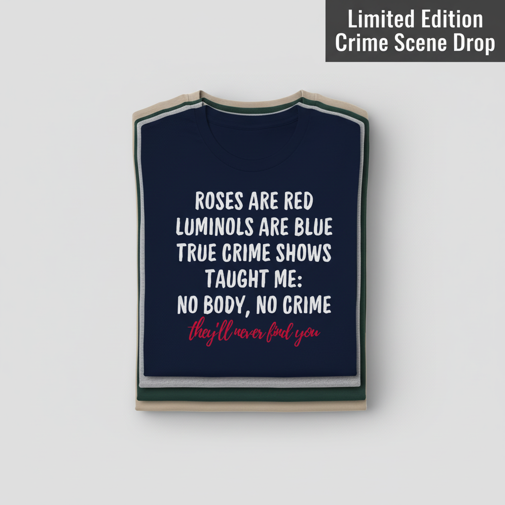 They Will Never Find You T-Shirt_stacked_flatlay