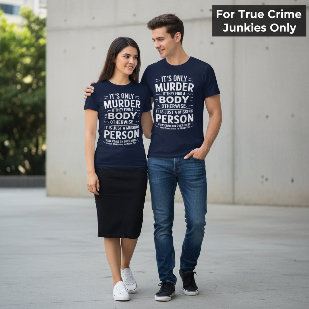 No Body No Crime T-Shirt_duo_couple