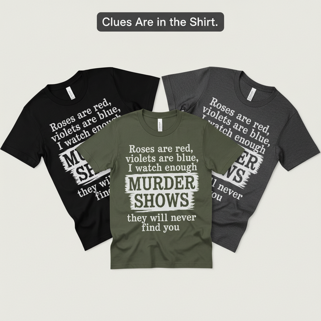 Murder Shows Poetry T-Shirt_color_fan
