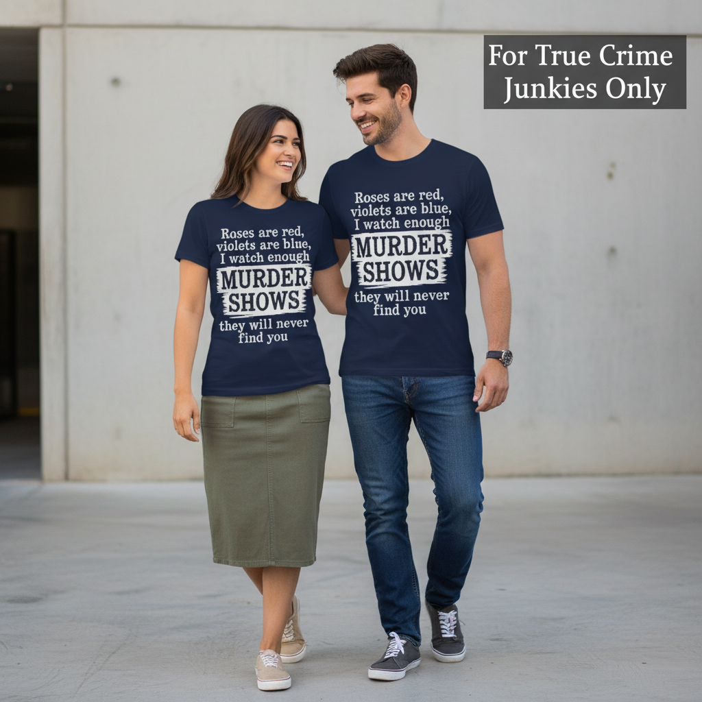 Murder Shows Poetry T-Shirt_duo_couple