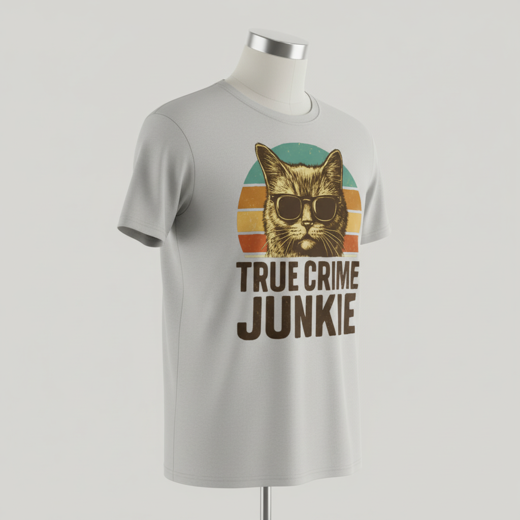 True Crime Junkie T-Shirt_space