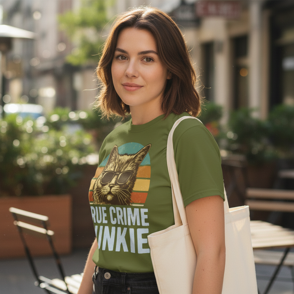 True Crime Junkie T-Shirt_lifestyle