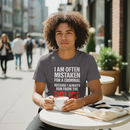 Run from the Police T-Shirt_lifestyle