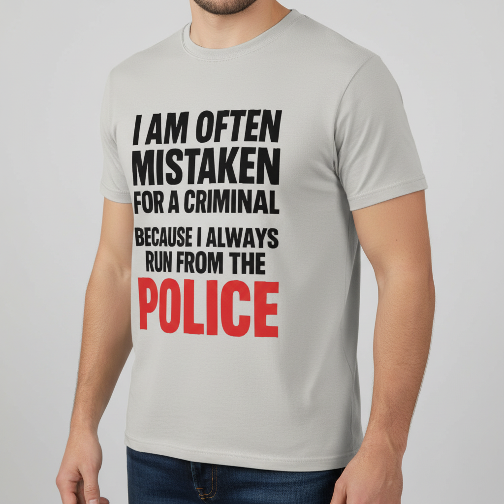 Run from the Police T-Shirt_benefit