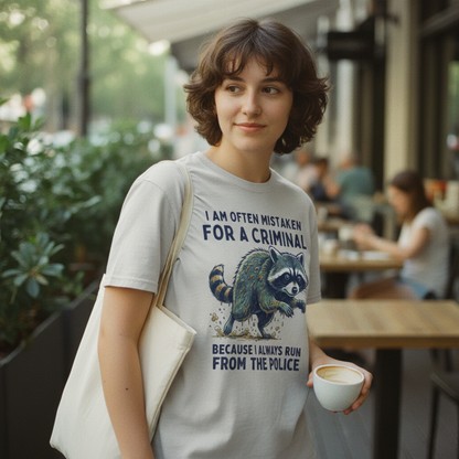 Runaway Raccoon T-Shirt_lifestyle