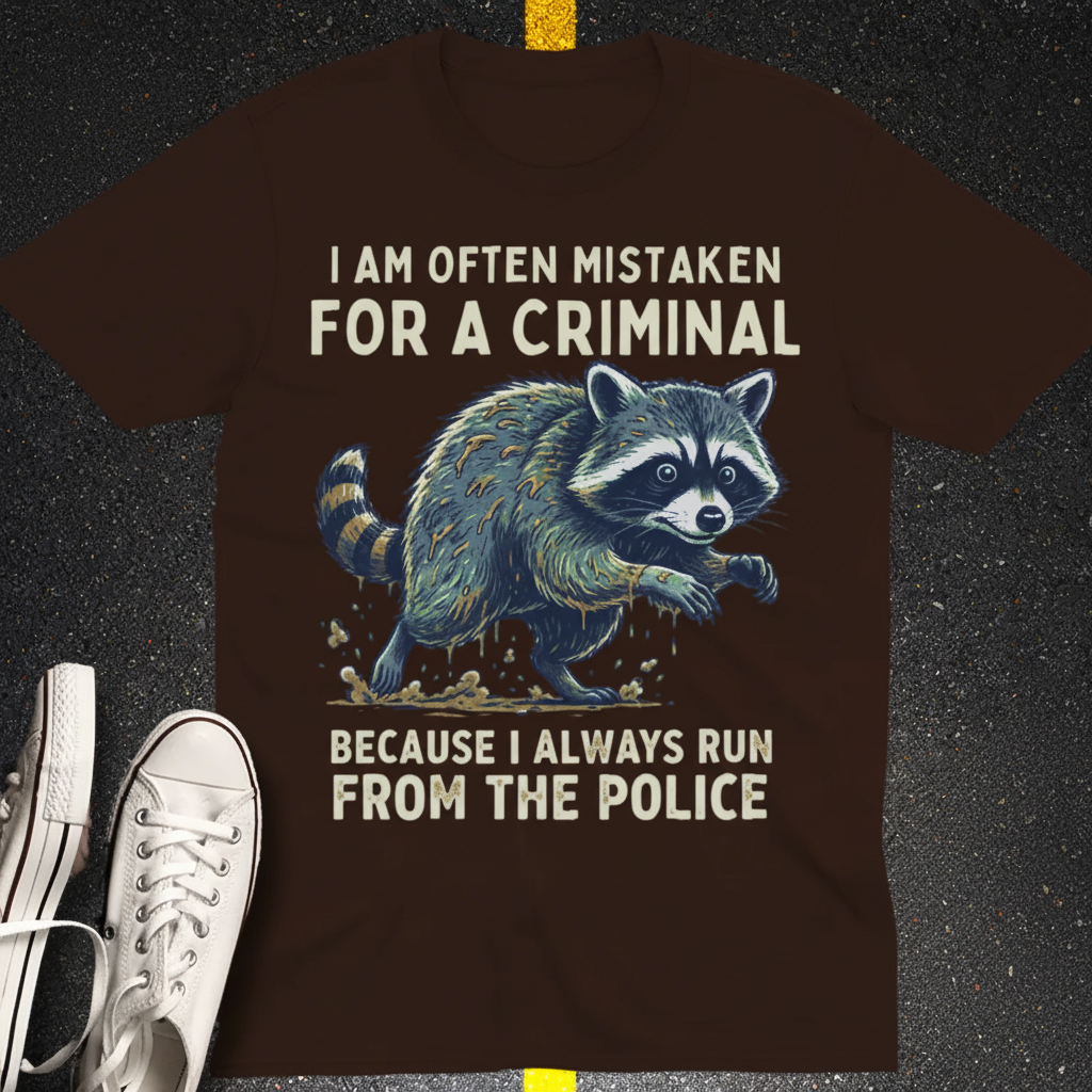 Runaway Raccoon T-Shirt_space