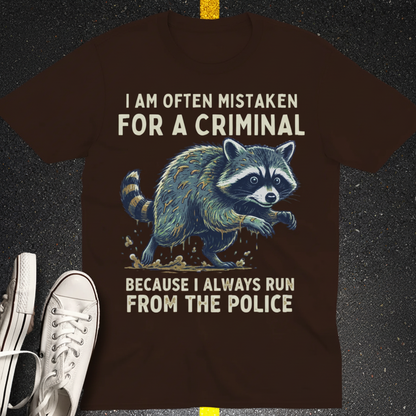 Runaway Raccoon T-Shirt_space