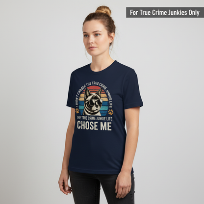 True Crime Cat Vibes T-Shirt_hero