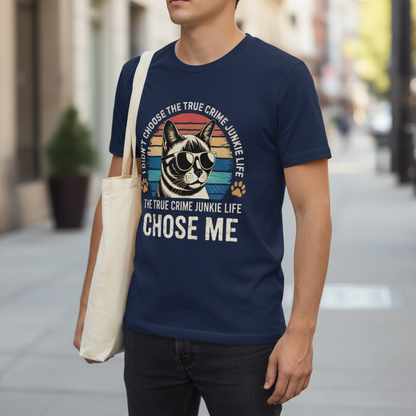 True Crime Cat Vibes T-Shirt_lifestyle