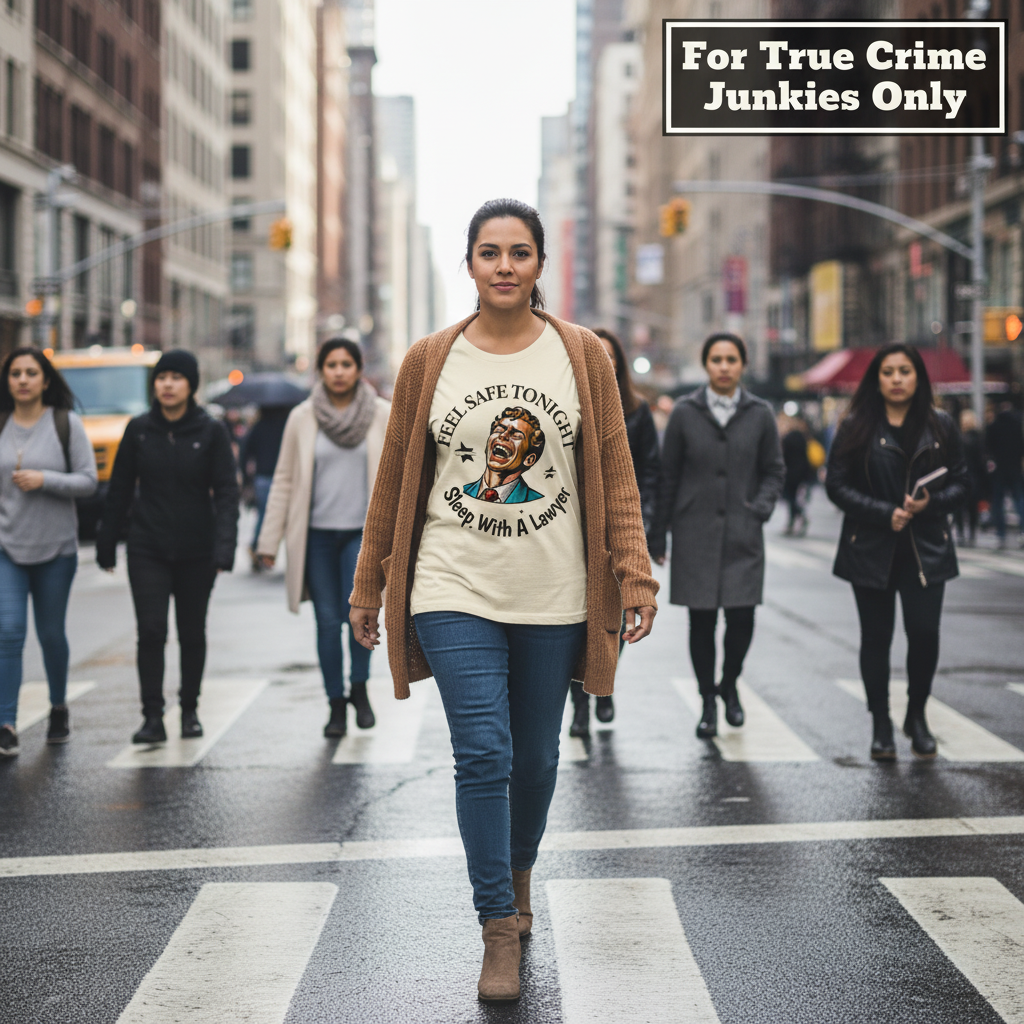 Sleep With a Lawyer T-shirt_crowd_standout