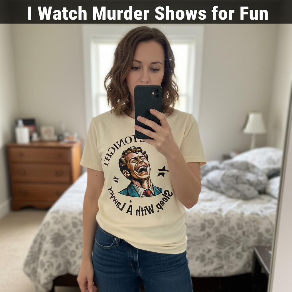 Sleep With a Lawyer T-shirt_mirror_selfie