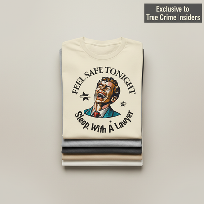 Sleep With a Lawyer T-shirt_stacked_flatlay