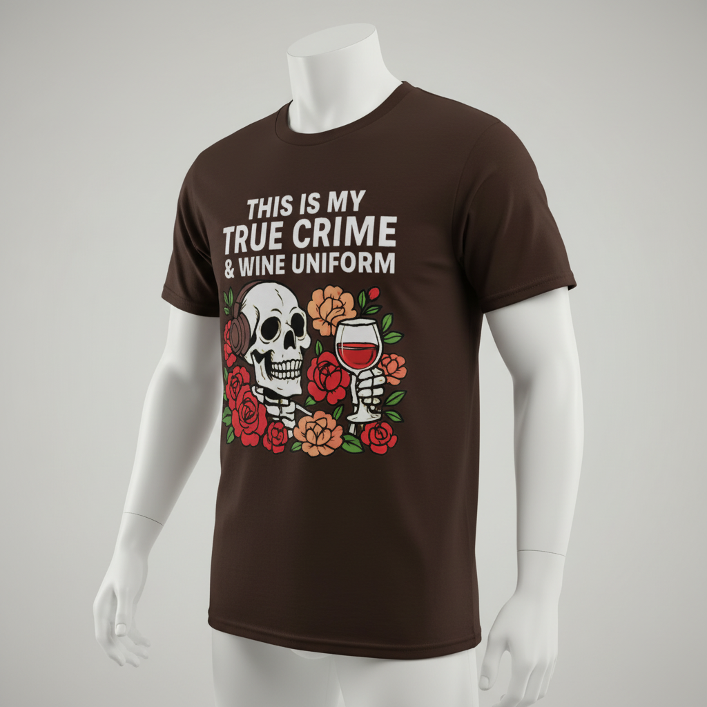 True Crime & Wine Uniform T-Shirt_space