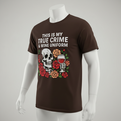 True Crime & Wine Uniform T-Shirt_space