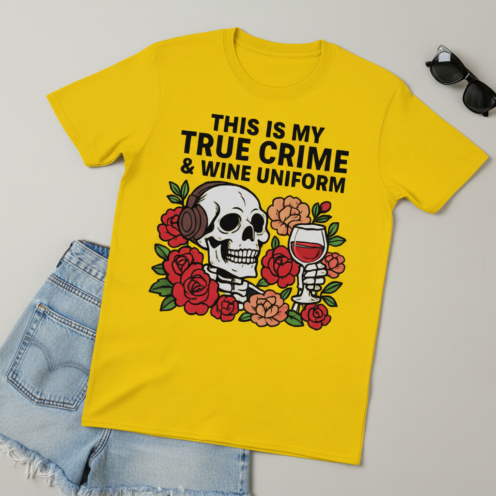 True Crime & Wine Uniform T-Shirt_pairing