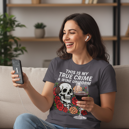 True Crime & Wine Uniform T-Shirt_use