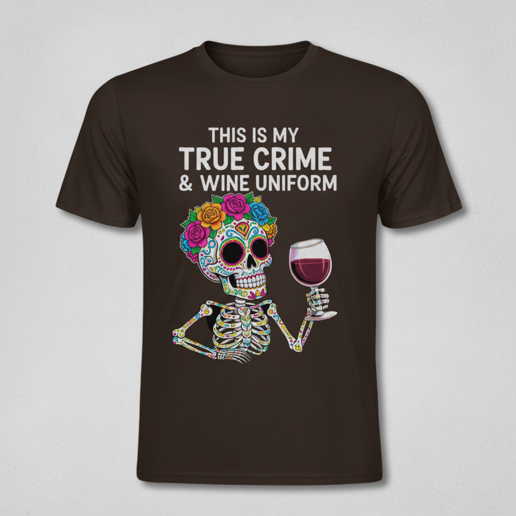 True Crime & Wine Uniform T-Shirt_space