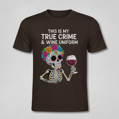 True Crime & Wine Uniform T-Shirt_space