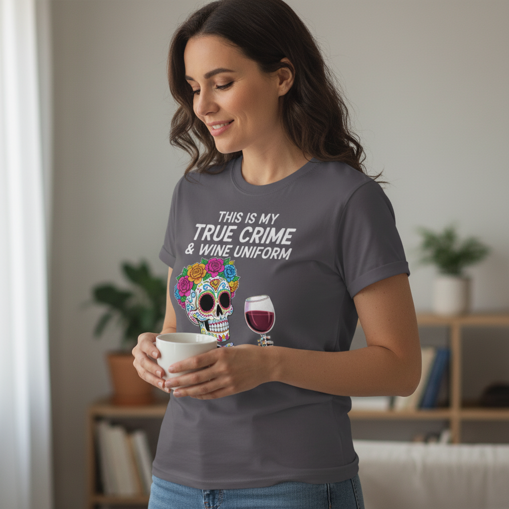 True Crime & Wine Uniform T-Shirt_lifestyle