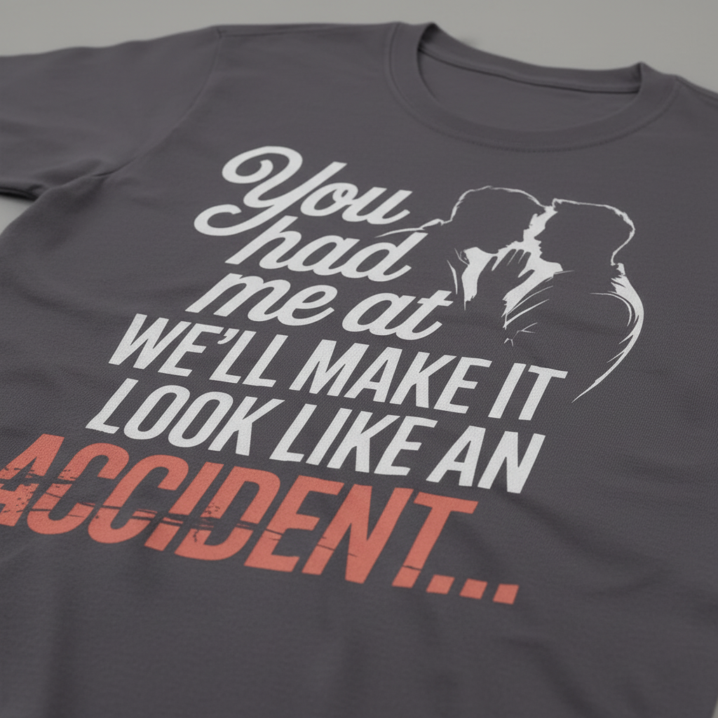 We'll Make It Look Like an Accident T-Shirt_closeup