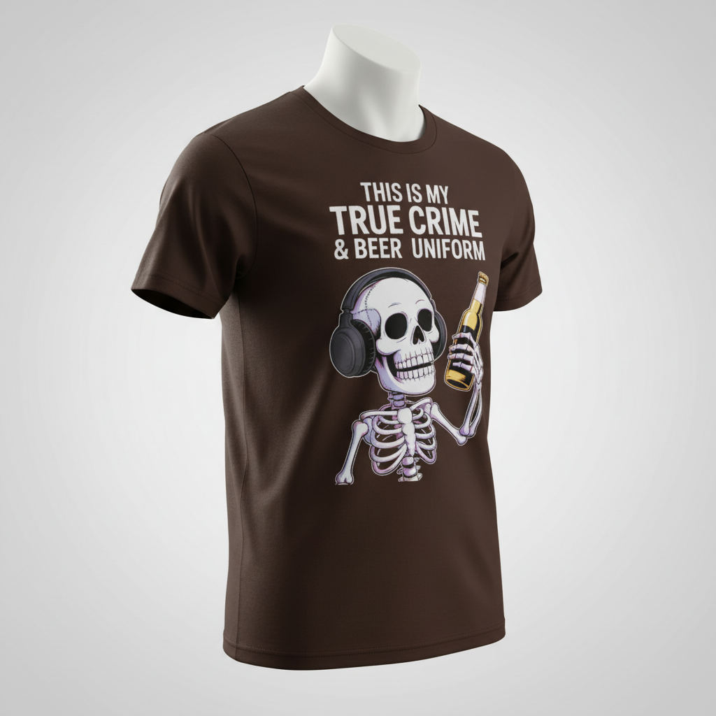 True Crime & Beer Uniform T-Shirt_space