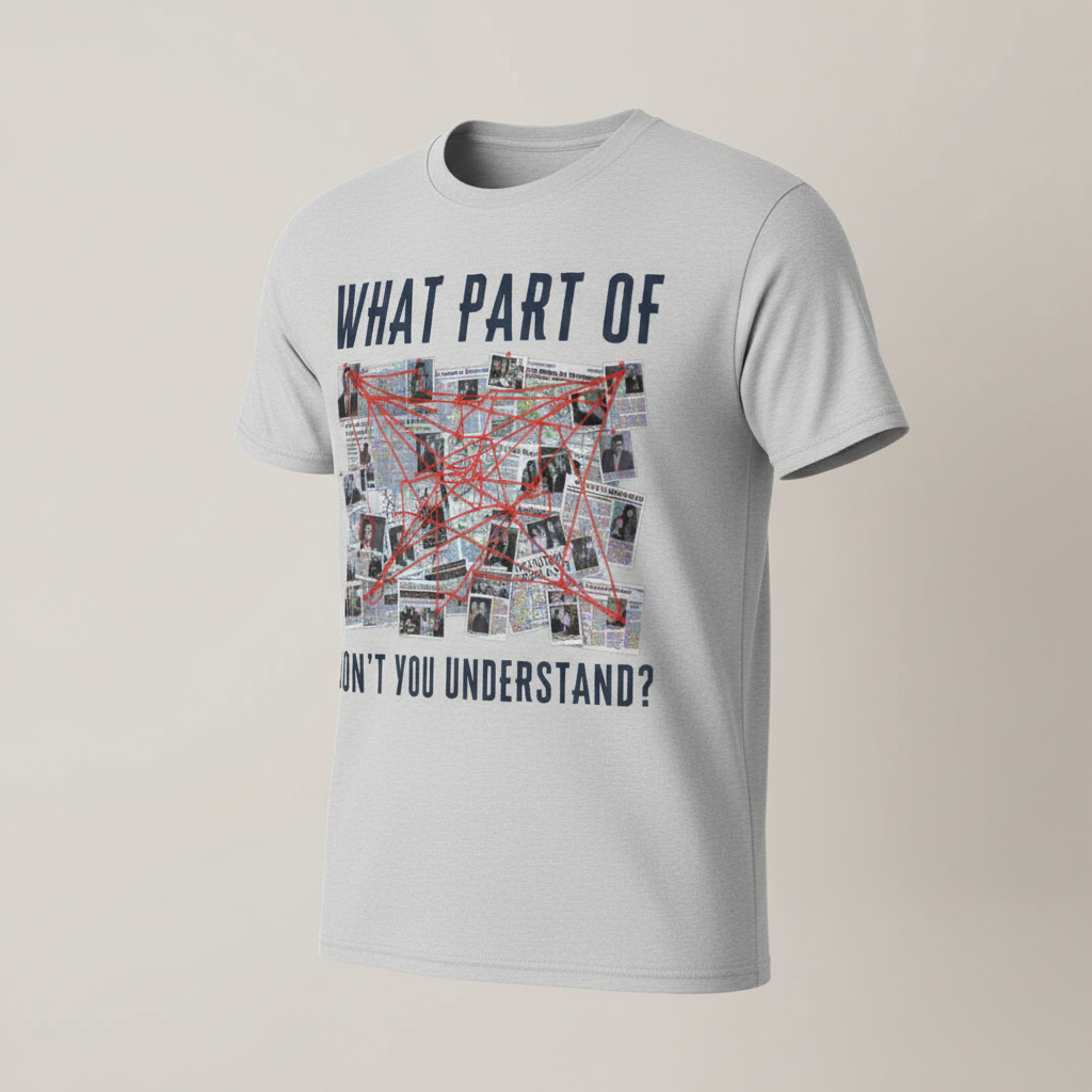 Conspiracy Board Madness T-Shirt_space