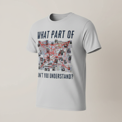 Conspiracy Board Madness T-Shirt_space