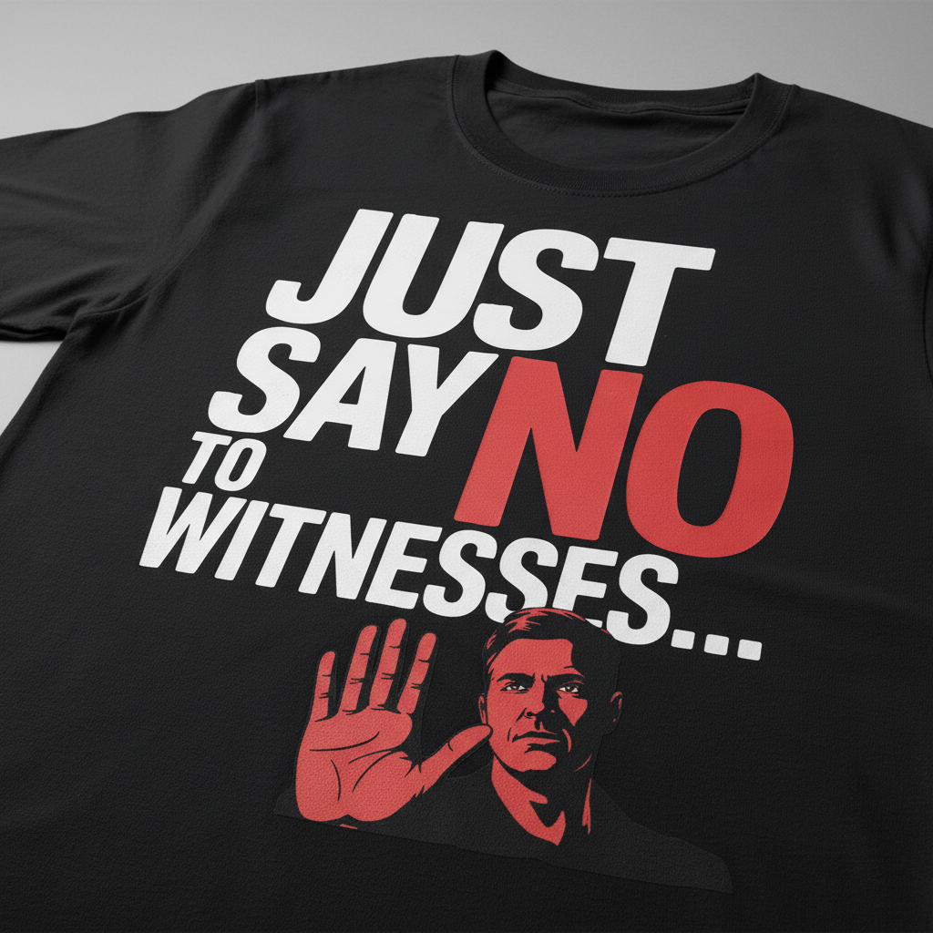 Just Say No T-Shirt_closeup