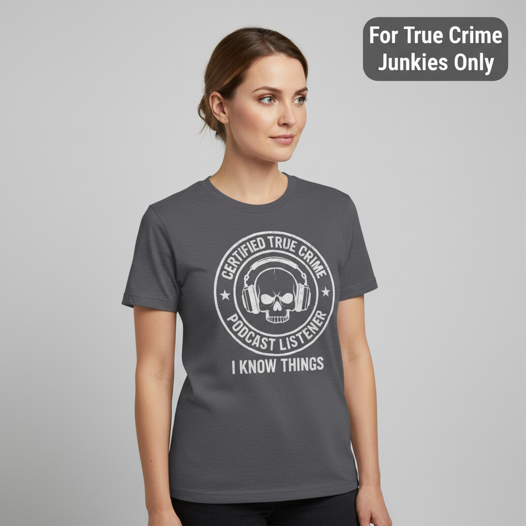 Certified True Crime Listener T-Shirt_hero