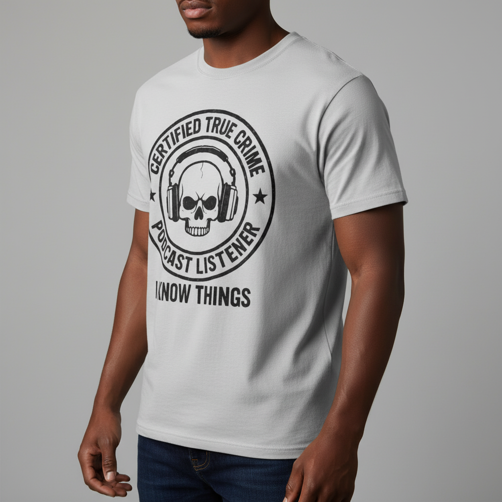 Certified True Crime Listener T-Shirt_benefit
