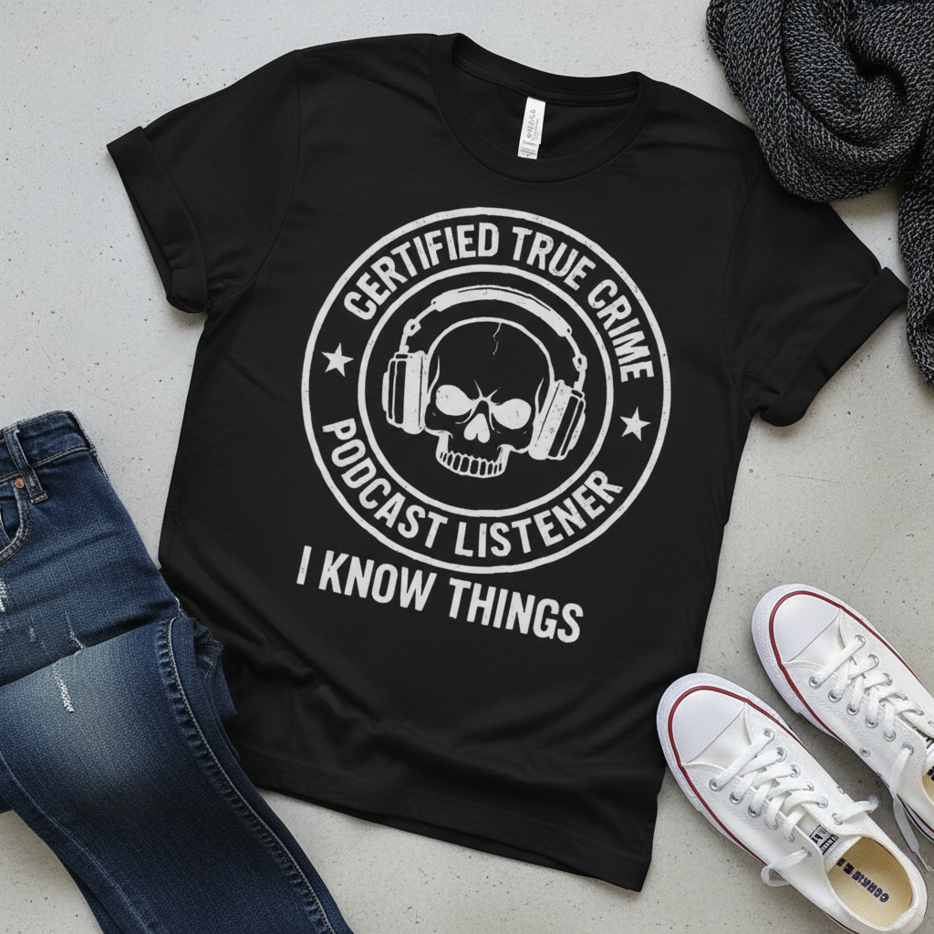 Certified True Crime Listener T-Shirt_pairing