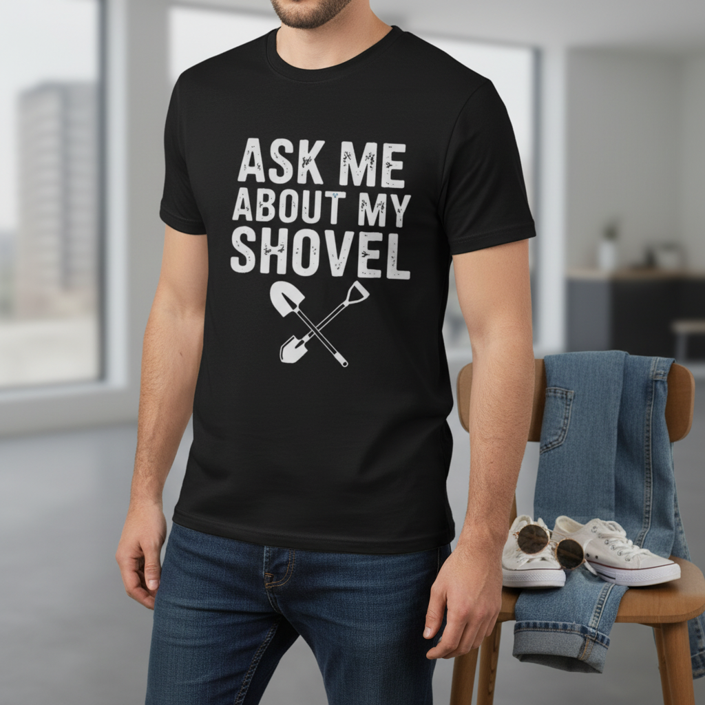 Ask Me About My Shovel T-Shirt_pairing