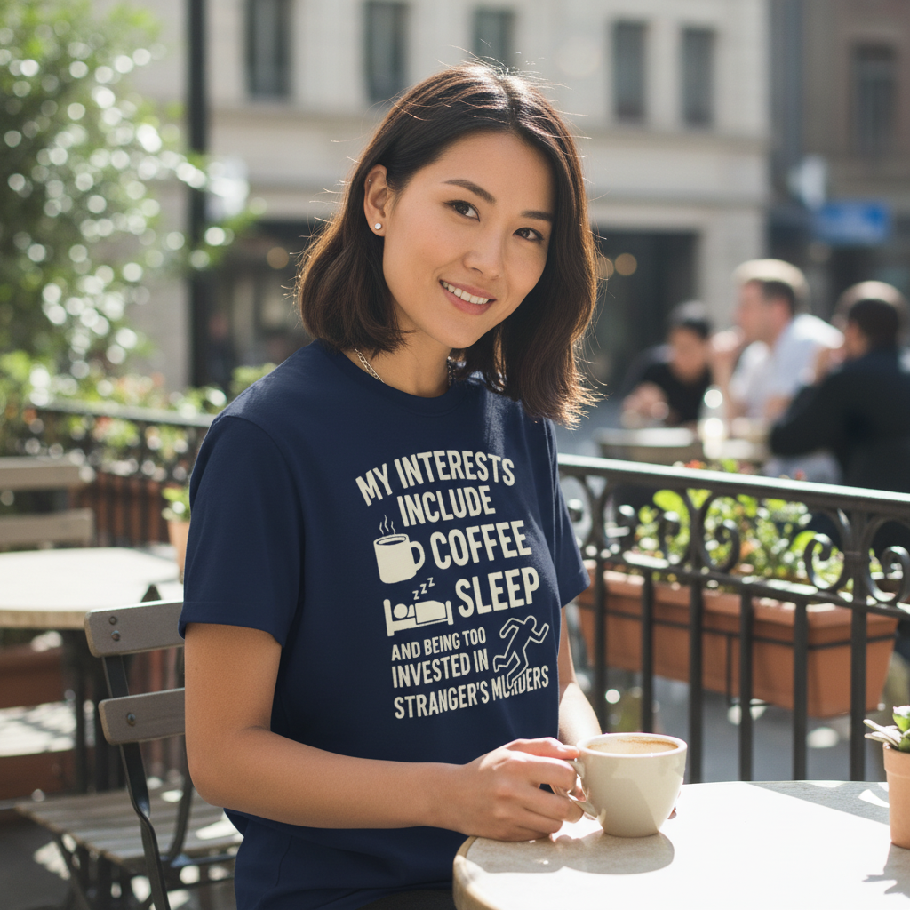 Coffee Sleep Murder Obsession T-Shirt_lifestyle