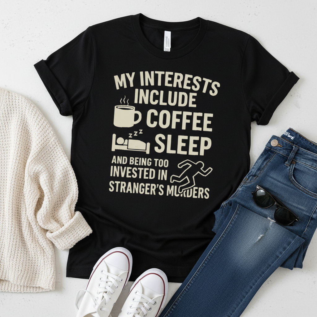 Coffee Sleep Murder Obsession T-Shirt_pairing