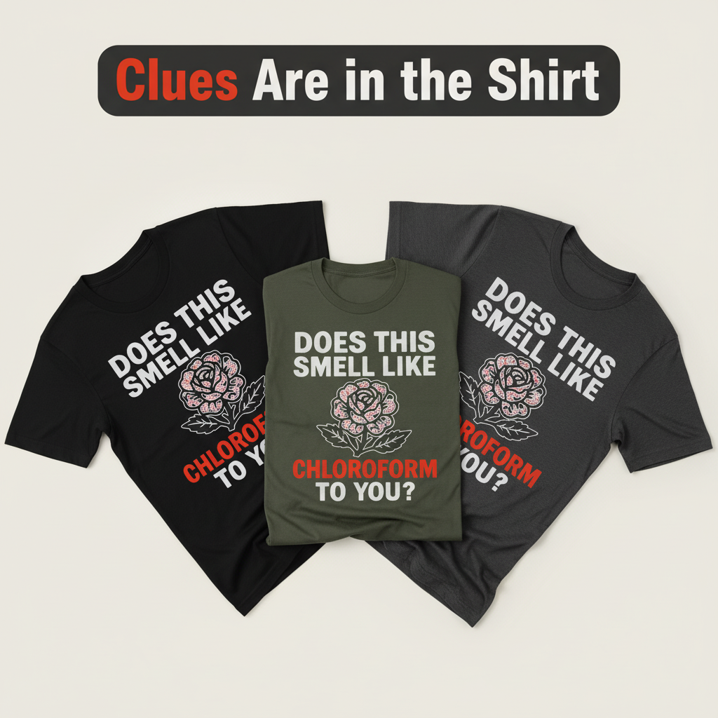 Chloroform Rose T-Shirt_color_fan