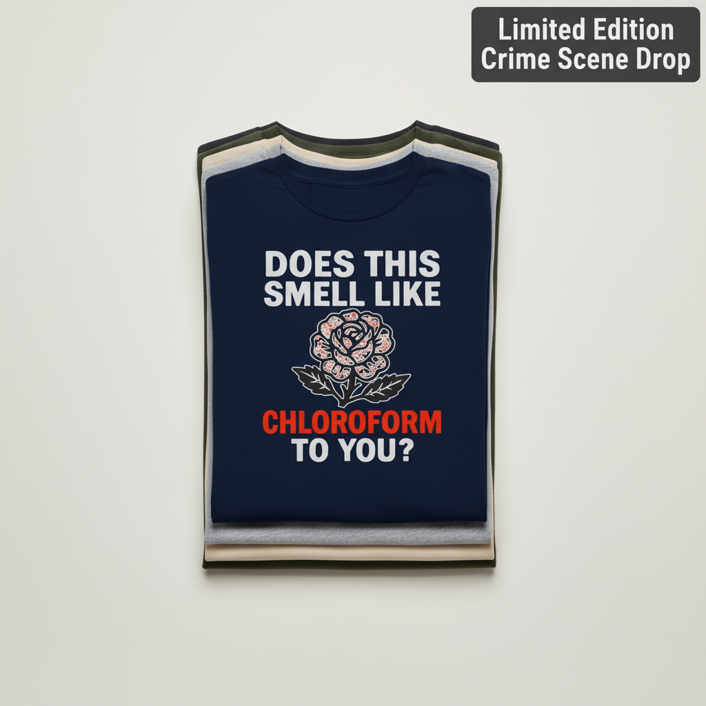 Chloroform Rose T-Shirt_stacked_flatlay