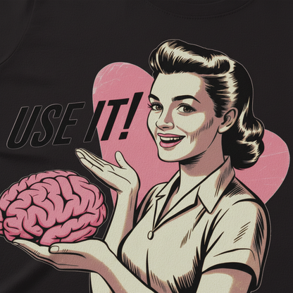 Use Your Brain T-Shirt_closeup