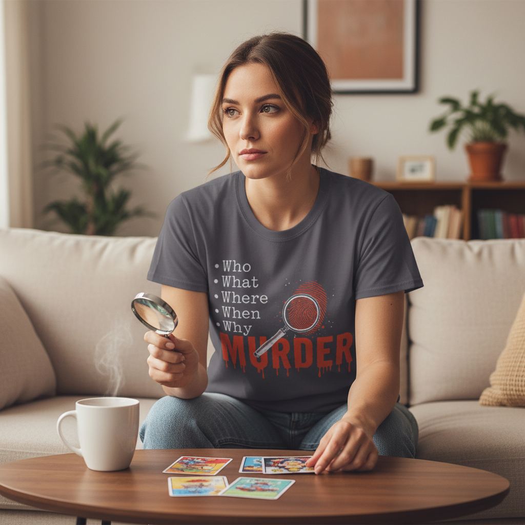 Murder Mystery Questions T-Shirt_use