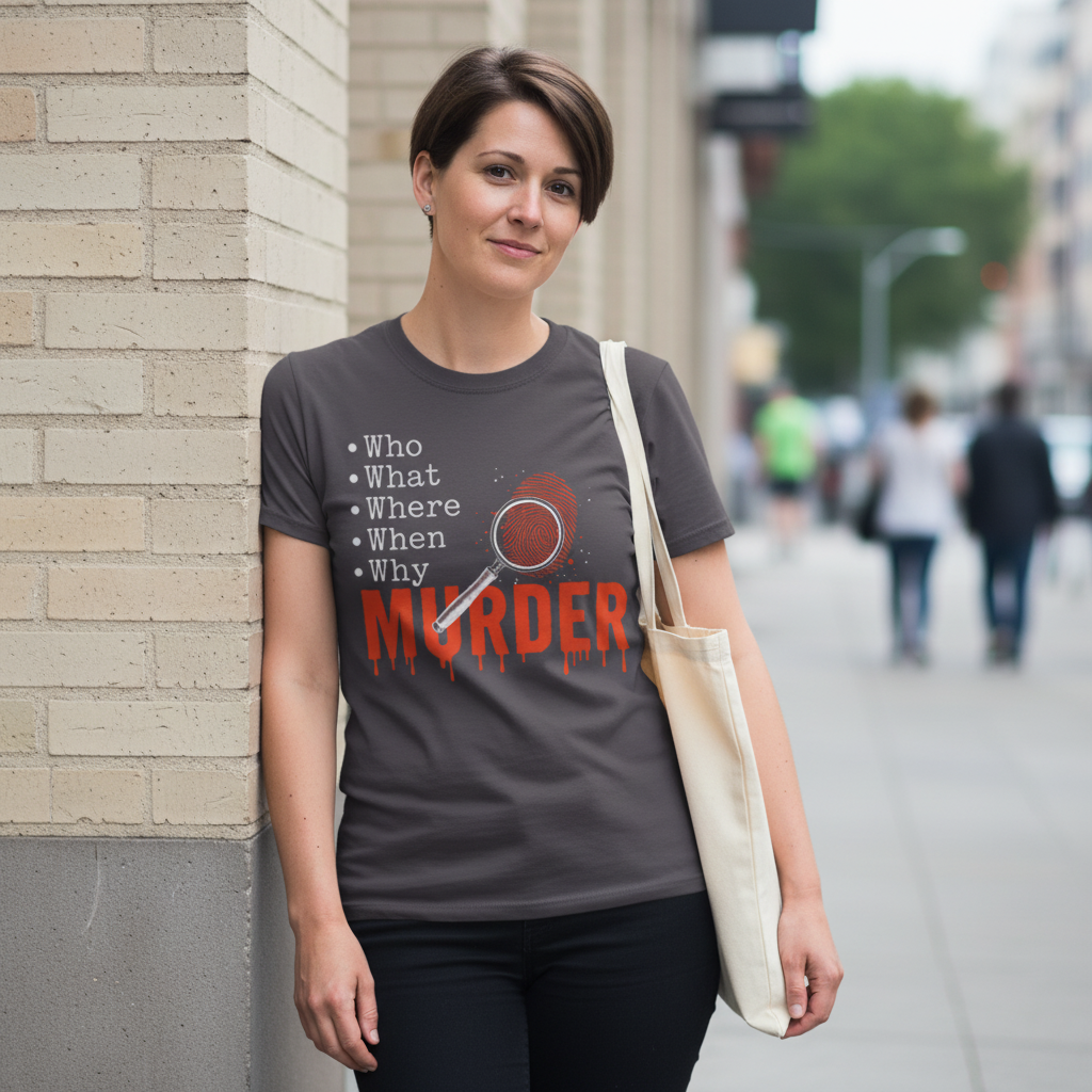 Murder Mystery Questions T-Shirt_lifestyle