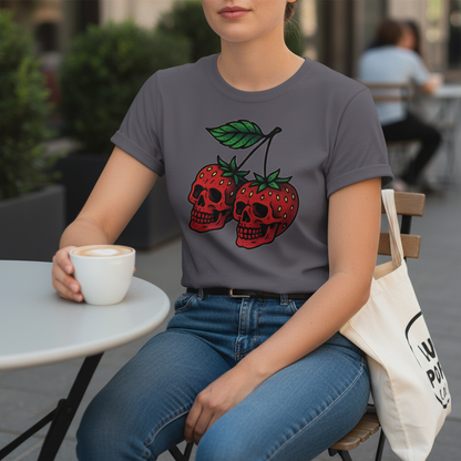 Strawberry Skulls T-Shirt_lifestyle